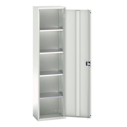 Verso Storage Cabinet, Single Door, Light Grey, 2000 x 525 x 350mm