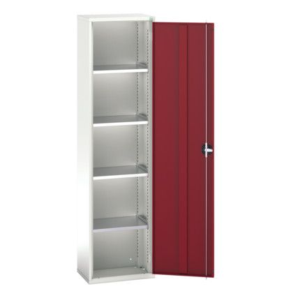 Verso Storage Cabinet, Single Door, Red, 2000 x 525 x 350mm