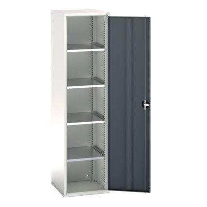 Verso Storage Cabinet, Single Door, Anthracite Grey, 2000 x 525 x 550mm