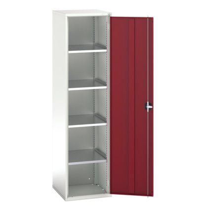 Verso Storage Cabinet, Single Door, Red, 2000 x 525 x 550mm