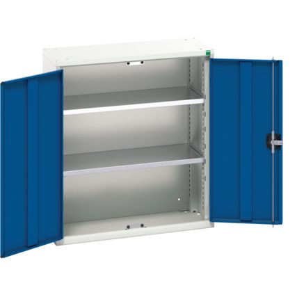 Verso Wall Cabinet, 2 Doors,Blue/Grey, 1000 x 800 x 350mm