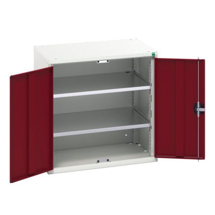 Verso Wall Cabinet, 2 Doors,Red, 800 x 800 x 550mm