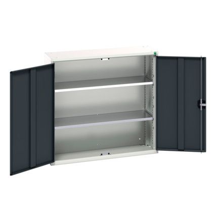 Verso Wall Cabinet, 2 Doors,Anthracite Grey, 1000 x 1050 x 350mm