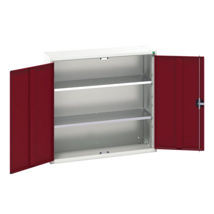 Verso Wall Cabinet, 2 Doors,Red, 1000 x 1050 x 350mm