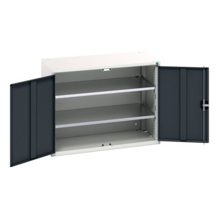 Verso Wall Cabinet, 2 Doors,Anthracite Grey, 800 x 1050 x 550mm