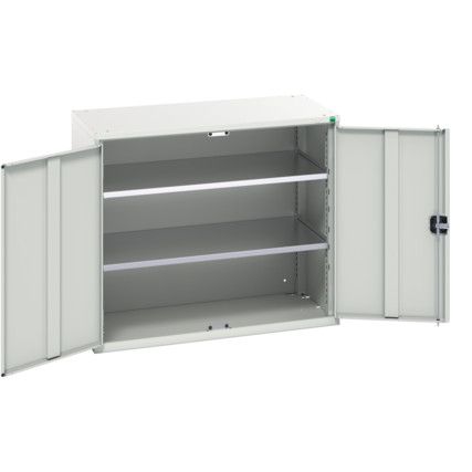 Verso Wall Cabinet, 2 Doors,Light Grey, 900 x 1050 x 550mm