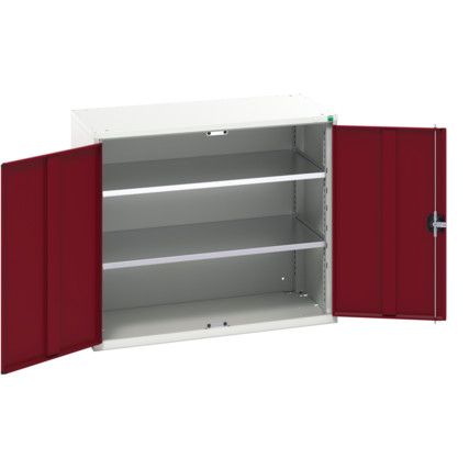 Verso Wall Cabinet, 2 Doors,Red, 900 x 1050 x 550mm