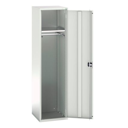 Verso PPE Cupboard, Single Door, Light Grey, 2000 x 525 x 550mm