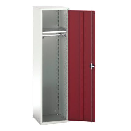 Verso PPE Cupboard, Single Door, Red, 2000 x 525 x 550mm