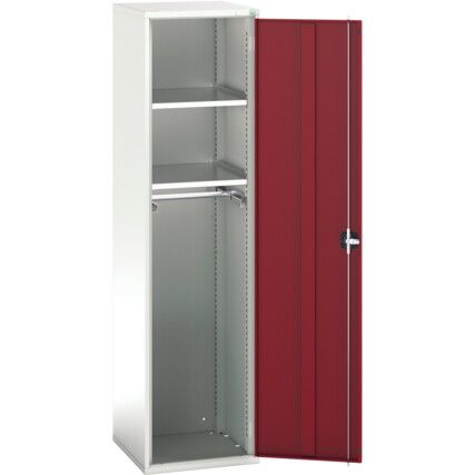 Verso PPE Cupboard, Single Door, Red, 2000 x 525 x 550mm