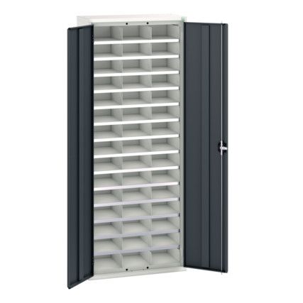 VERSO CUPBOARD 800x350x2000mm 45 COMPARTMENTS-LIGHT/ANTH GREY