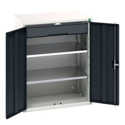 Verso Kitted Cupboard, 2 Doors, Anthracite Grey, 1000 x 800 x 550mm