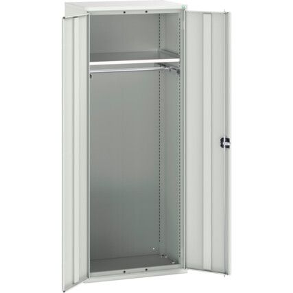 Verso PPE Cupboard, 2 Doors, Light Grey, 2000 x 800 x 550mm