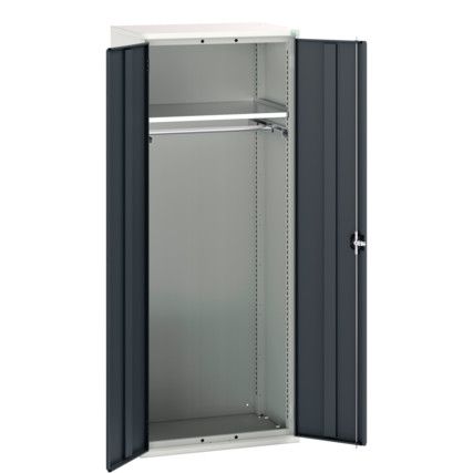 Verso PPE Cupboard, 2 Doors, Anthracite Grey, 2000 x 800 x 550mm