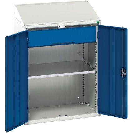 Verso Lectern, 2 Doors, Blue, 1130 x 800 x 550mm