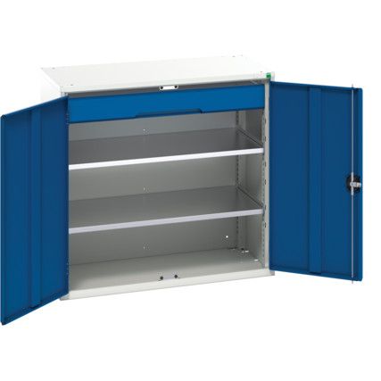 VERSO KITTED CUPBOARD 1050x350x1000mm-LIGHT GREY/BLUE