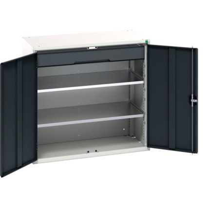 Verso Kitted Cupboard, 2 Doors, Anthracite Grey, 1000 x 1050 x 550mm