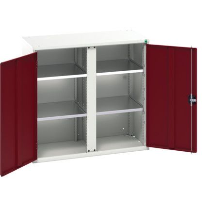 Verso PPE Cupboard, 2 Doors, Red, 1000 x 1050 x 550mm