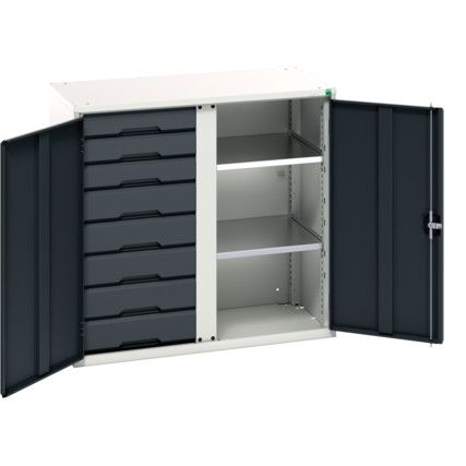 Verso PPE Cupboard, 2 Doors, Anthracite Grey, 1000 x 1050 x 550mm