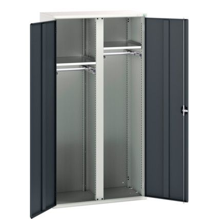 Verso PPE Cupboard, 2 Doors, Anthracite Grey, 2000 x 1050 x 550mm