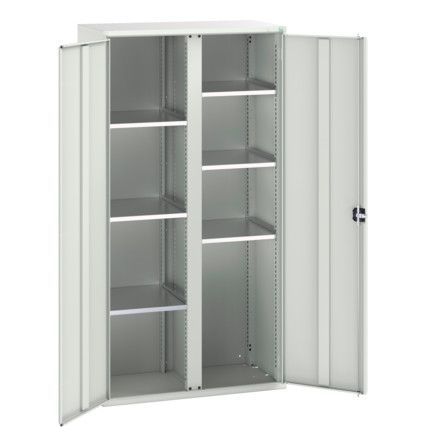 Verso PPE Cupboard, 2 Doors, Light Grey, 2000 x 1050 x 550mm