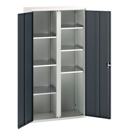 Verso PPE Cupboard, 2 Doors, Anthracite Grey, 2000 x 1050 x 550mm