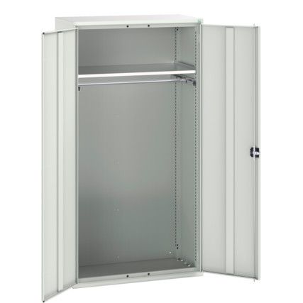 Verso PPE Cupboard, 2 Doors, Light Grey, 2000 x 1050 x 550mm