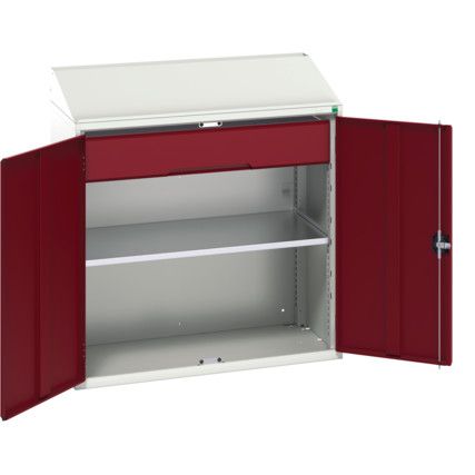 Verso Lectern, 2 Doors, Red, 1130 x 1050 x 550mm