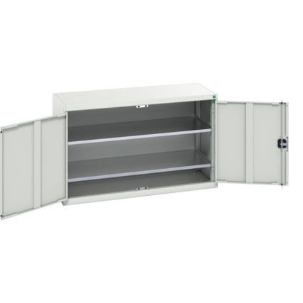 Verso Storage Cabinet, 2 Doors, Light Grey, 800 x 1300 x 550mm