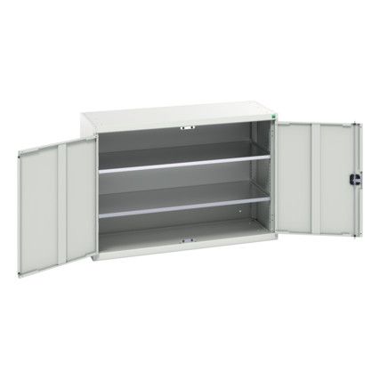 Verso Storage Cabinet, 2 Doors, Light Grey, 900 x 1300 x 550mm