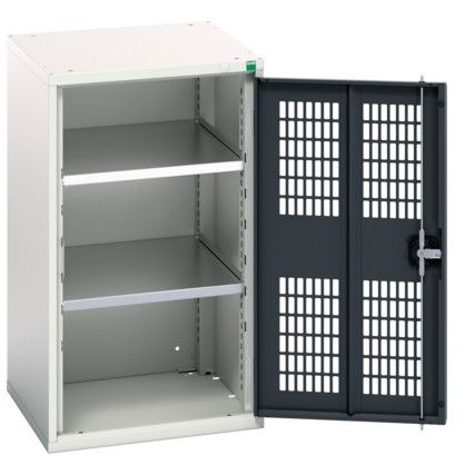 Verso Storage Cabinet, Single Ventilated Door, Anthracite Grey, 900 x 525 x 550mm