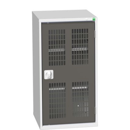 Verso Storage Cabinet, Single Ventilated Door, Anthracite Grey, 1000 x 525 x 550mm