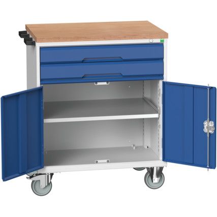 VERSO MOBILE COMBI CBOARD 800x550x980 2 DRAWERS 1 CBOARD MPX TOP