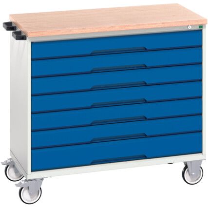 VERSO MOBILE 7 DRAWER CABINET 1050x550x980 W/ MPX WORKTOP