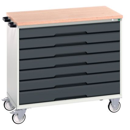 VERSO MOBILE 7 DRAWER CABINET 1050x600x980 W/ MPX WORKTOP