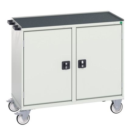 Verso Maintenance Trolley 1050 x 550 x 980 with 1 x Cupboard Top Tray Mat