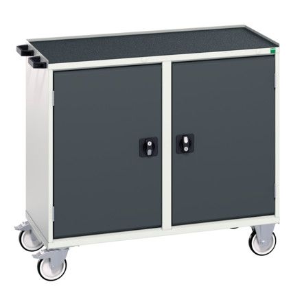 Verso Maintenance Trolley 1050 x 550 x 980 with 1 x Cupboard Top Tray Mat