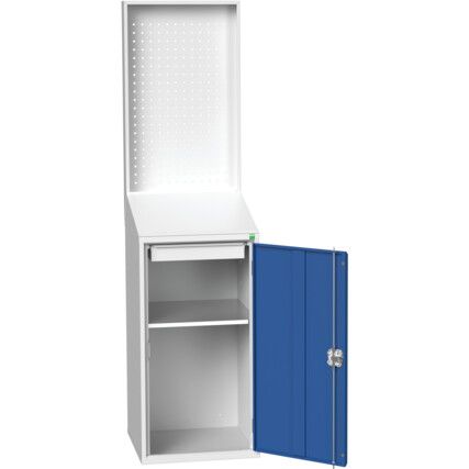 Verso Lectern, Single Door, Blue, 2000 x 525 x 550mm