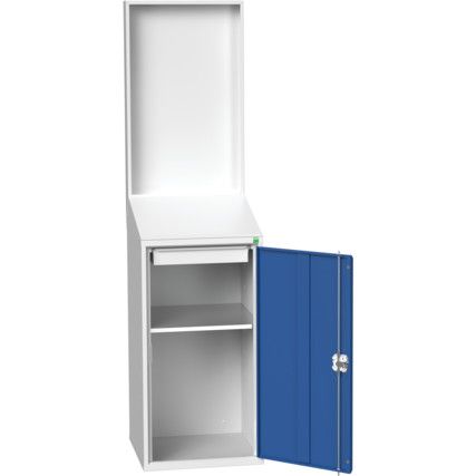 Verso Lectern, Single Door, Blue, 2000 x 525 x 550mm