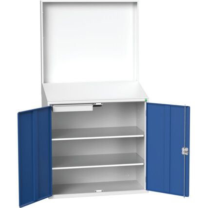 Verso Lectern, 2 Doors, Blue, 2000 x 1050 x 550mm