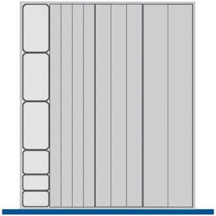 CUBIO 650x750x75mm+ HIGH DRAWER - PLASTIC TROUGHS