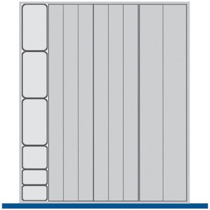 CUBIO 650x750x75mm+ HIGH DRAWER - PLASTIC TROUGHS