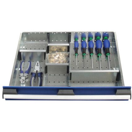 cubio, Divider Kit, Steel, Galvanised, 525x650x52mm, 7 Compartments