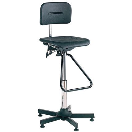 Active Vinyl High Chair - Height Adjustable From 630-890mm - Includes Footrest