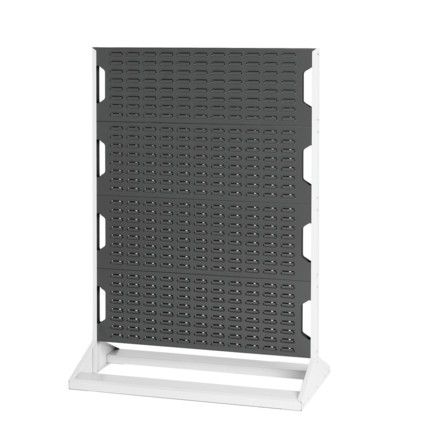 Louvre Double Sided Panel Rack, 1450mm x 1000mm x 550mm, Grey