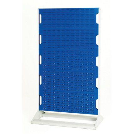 Louvre Double Sided Panel Rack, 1775mm x 1000mm x 550mm, Blue & Grey