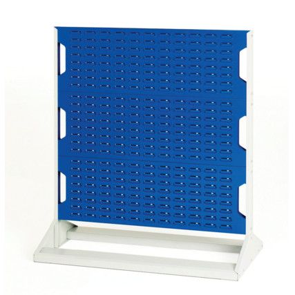 Louvre Single Sided Panel Rack, 1125mm x 1000mm x 550mm, Blue & Grey