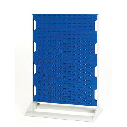 Louvre Single Sided Panel Rack, 1450mm x 1000mm x 550mm, Blue & Grey