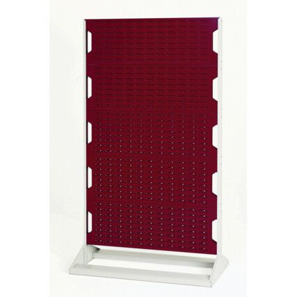 Louvre Single Sided Panel Rack, 1775mm x 1000mm x 550mm, Red & Grey