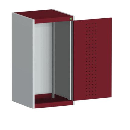 CUBIO SMLF-5510 CUPBOARD HOUSING WITH PERFO DOOR-LIGHT GREY/RED